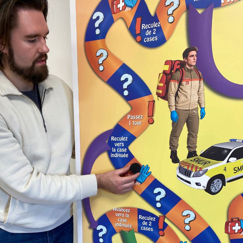 jeu premiers secours en equipe icone graphic PSE